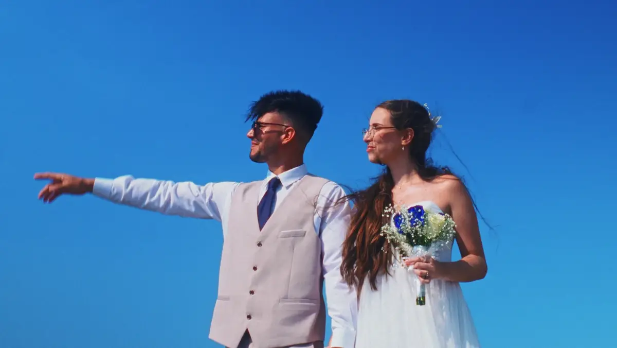 Novios en el Malecón grabados en 360°